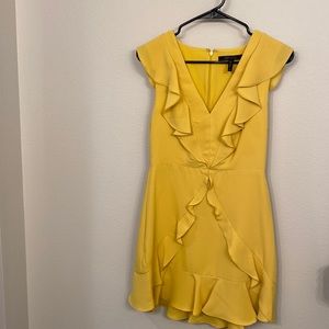 BCBGMaxAzria Yellow Cocktail Dress (size 02)